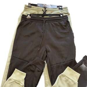 Set of 2 Athletex Mens Size Large Stride Tech Fleece Joggers Olive Green & Black